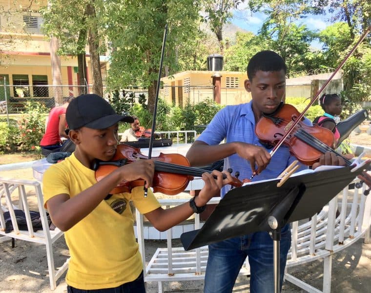 Group of Utah Symphony musicians and Music Director Thierry Fischer return to Haiti for music education service project