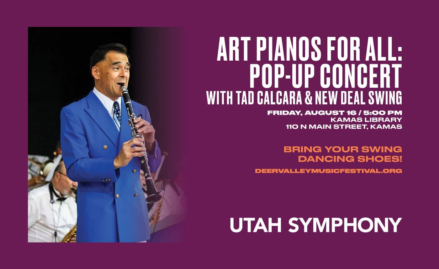 Art Pianos For All: Pop-Up Concert with Tad Calcara & New Deal Swing