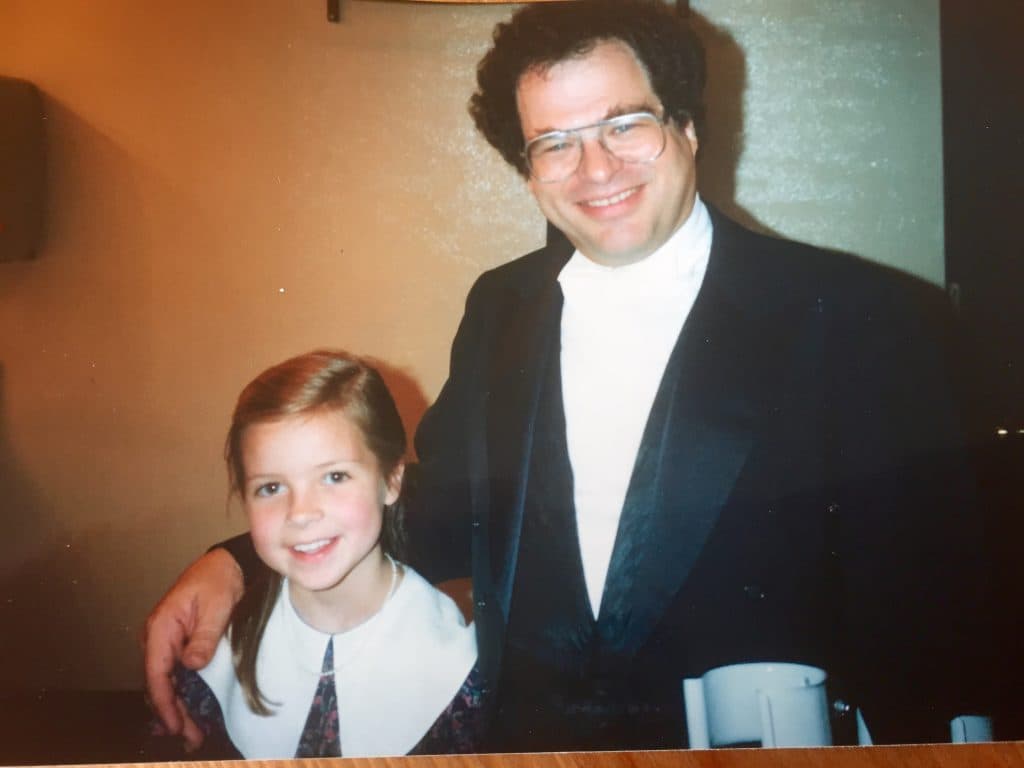 Kathryn with Itzhak Perlman