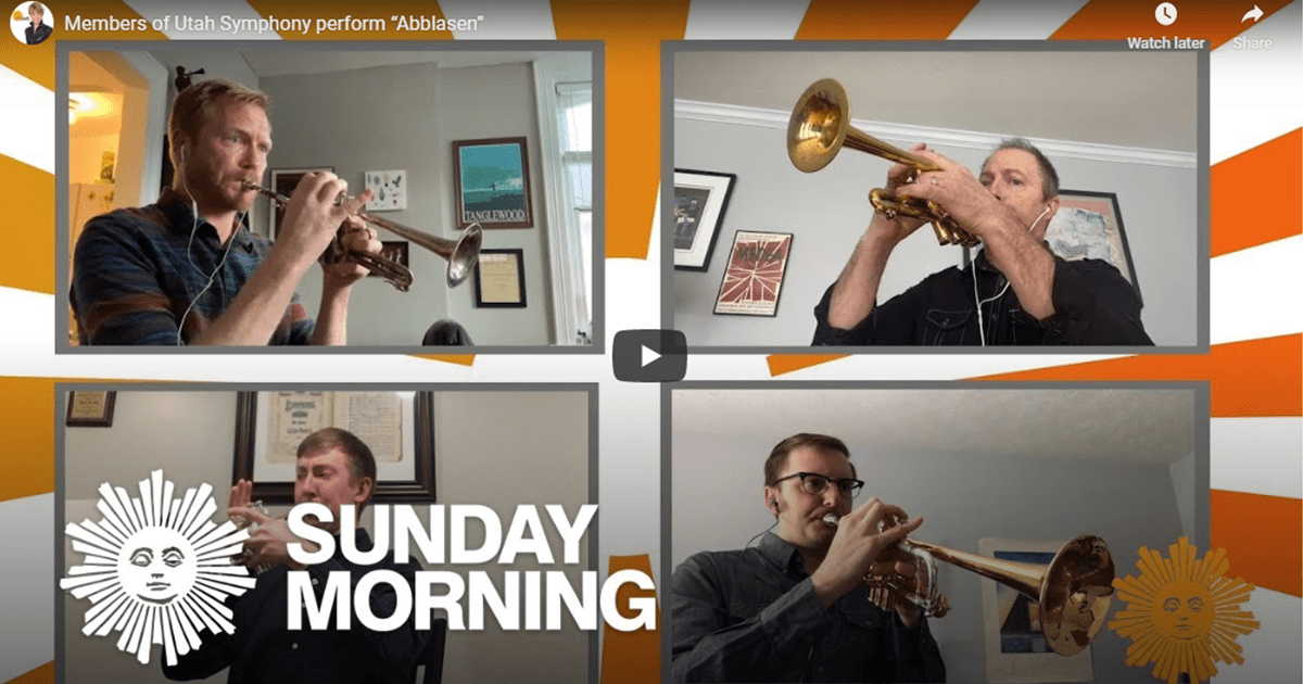 Utah Symphony Musicians Perform Opening Theme Song for CBS Sunday