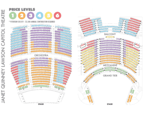 JQ LAWSON CAPITOL THEATRE SEATING MAP