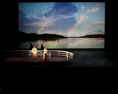 Production shots from Opera Colorado's Florencia en el Amazonas