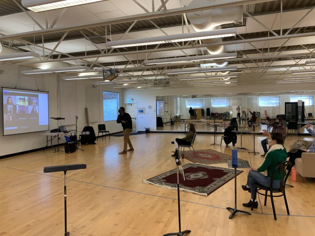 •West High Choirs were the first to experience Utah Opera’s Resident Artists’ hybrid program blending live (masked) singing and presentation intermixed with screen-shared opera scenes and short operas; they were also the first to see our filmed opera project The Better Man, an opera commissioned by Utah Opera in 2019.