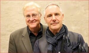 aul Moravec and Mark Campell side by side wearing dark colored suits.